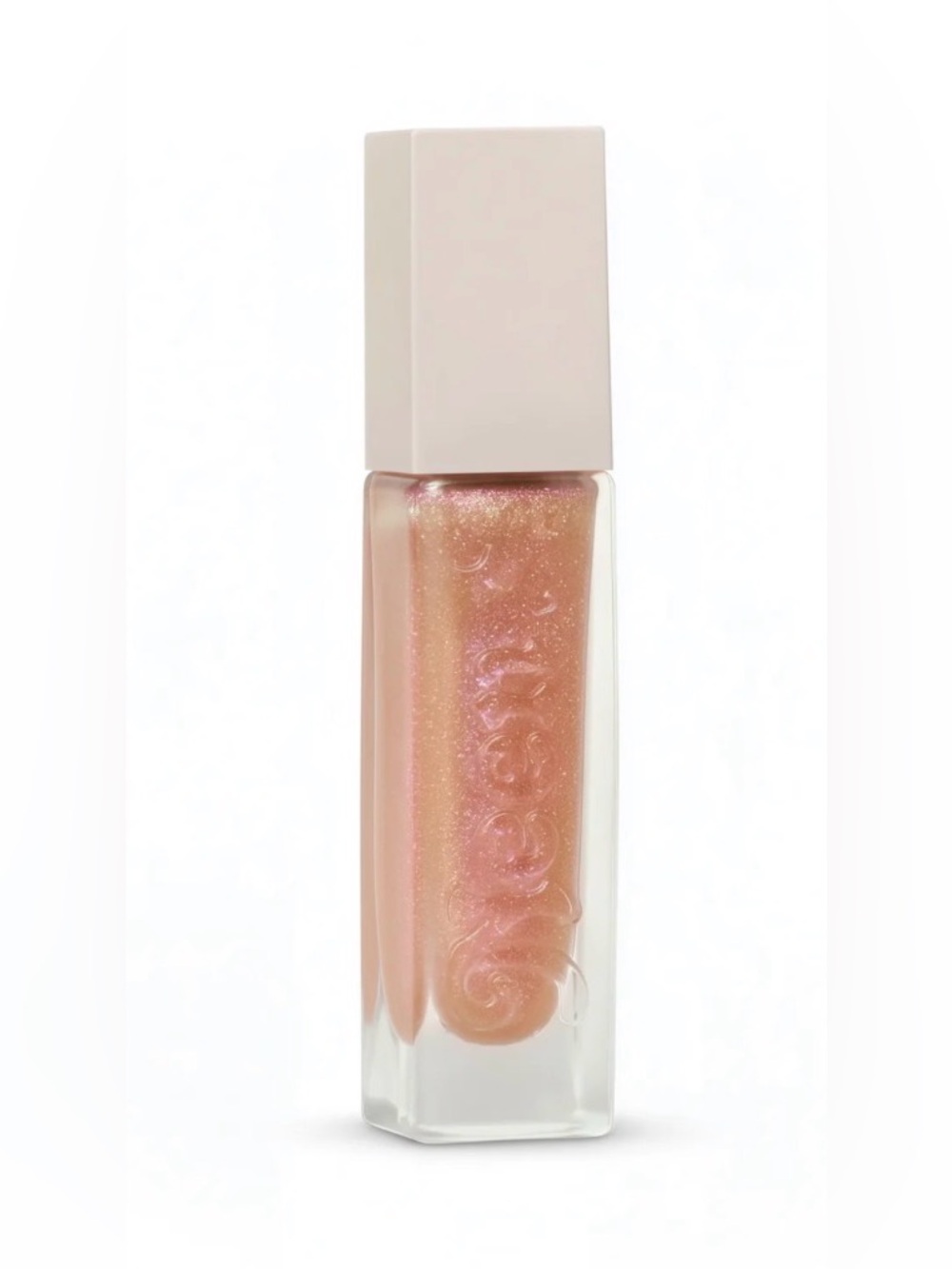 Beautiful Shimmer Lip Oil in Peachy Pink-Gold